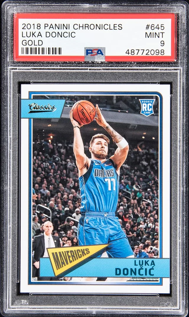 2018-19 Panini Chronicles Luka Doncic Gold #645 card image