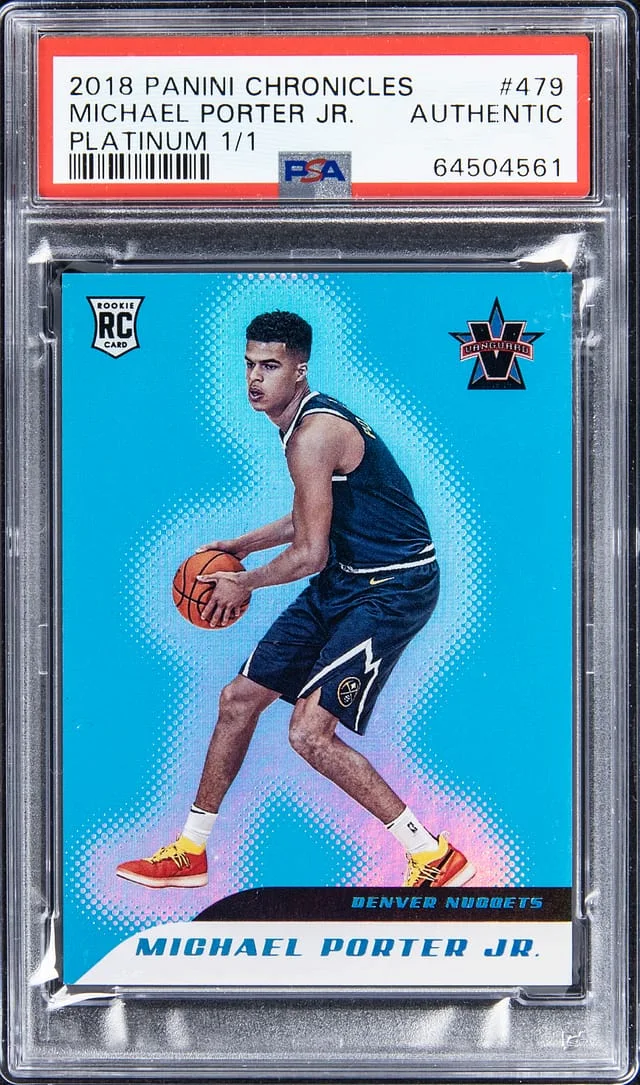 2018-19 Panini Chronicles Michael Porter Jr. Platinum #479 card image