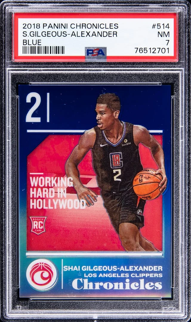 2018-19 Panini Chronicles Shai Gilgeous-Alexander Blue #514 card image