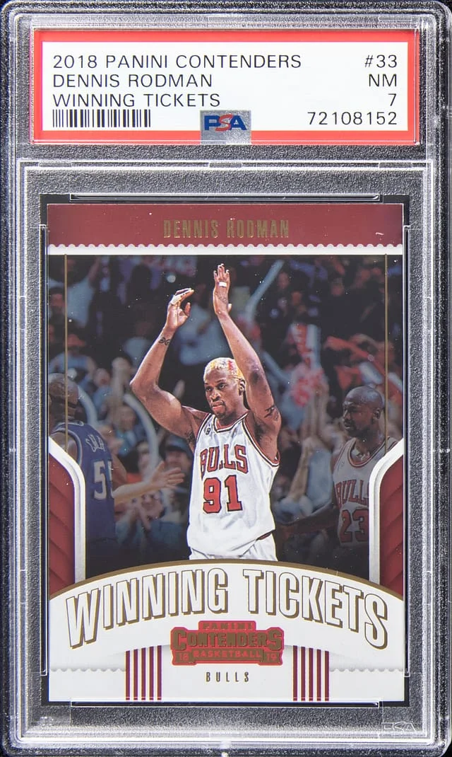 2018-19 Panini Contenders Dennis Rodman Winning Tickets #33 card image