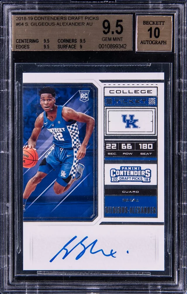 2018-19 Panini Contenders Draft Picks Shai Gilgeous-Alexander #54 card image