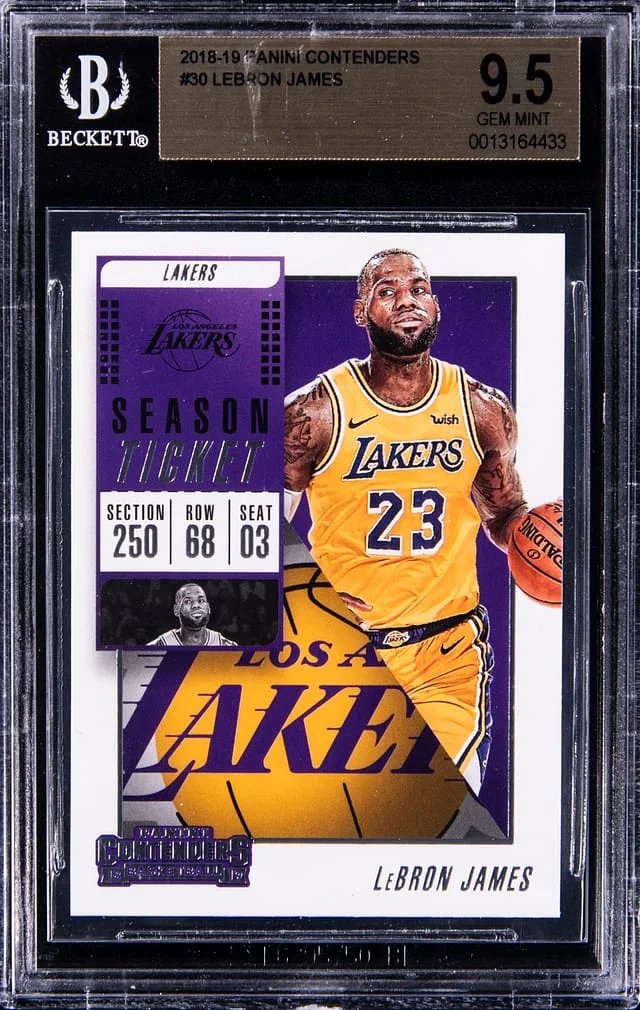 2018-19 Panini Contenders LeBron James #30 card image
