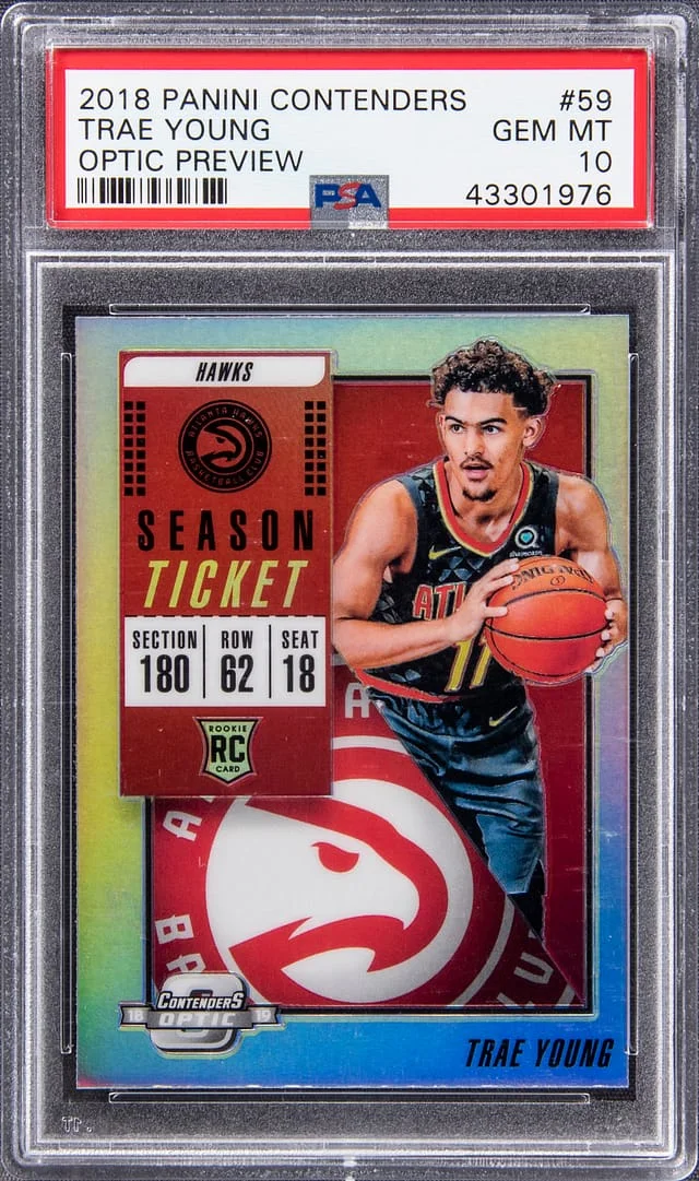 2018-19 Panini Contenders Optic Trae Young Preview #59 card image
