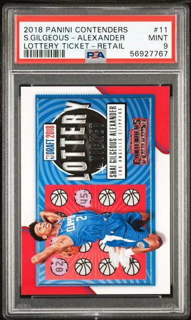 2018-19 Panini Contenders Shai Gilgeous-Alexander Lottery Ticket Retail #11 card image