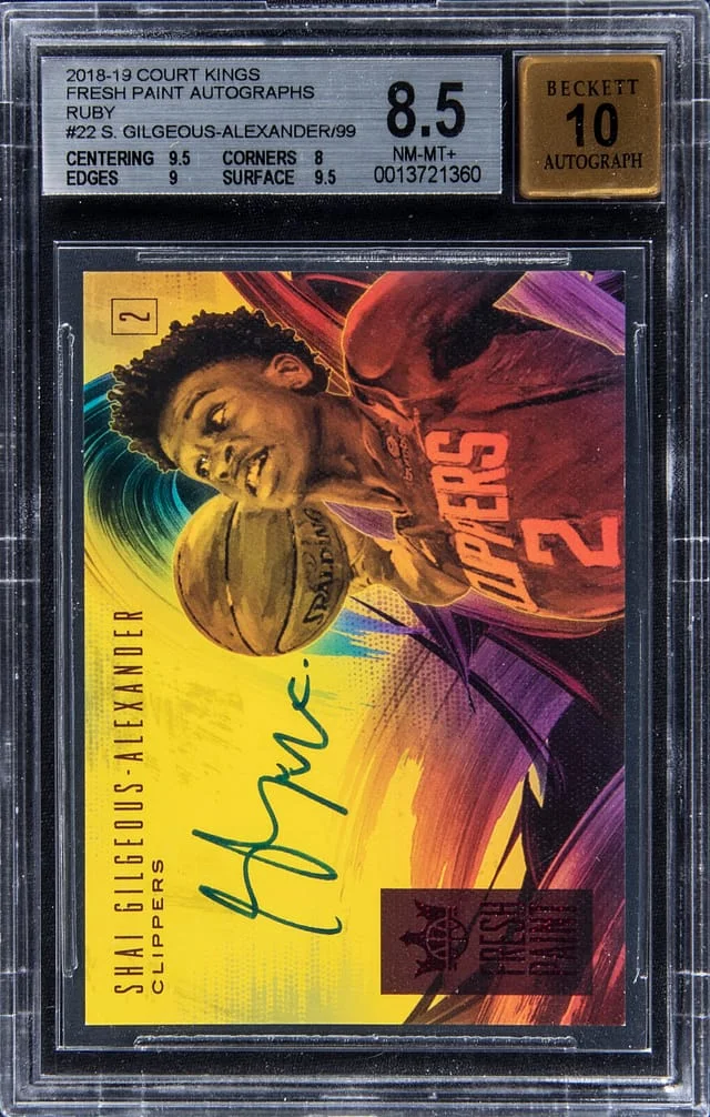 2018-19 Panini Court Kings Fresh Paint #no-number card image