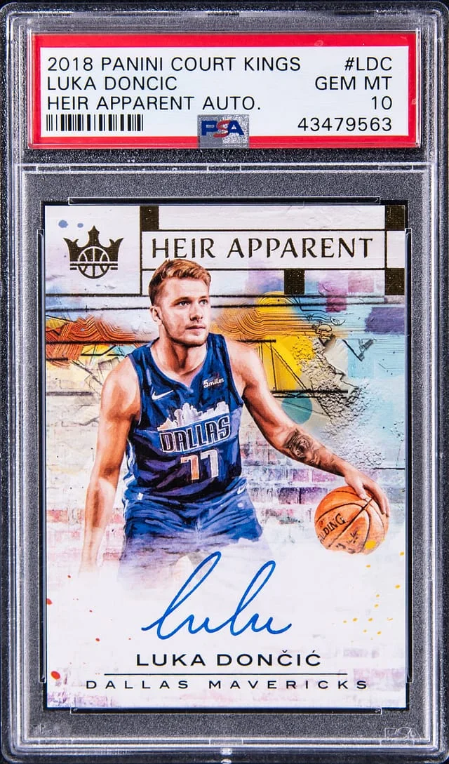 2018-19 Panini Court Kings Luka Doncic Heir Apparent Autograph #LDC card image