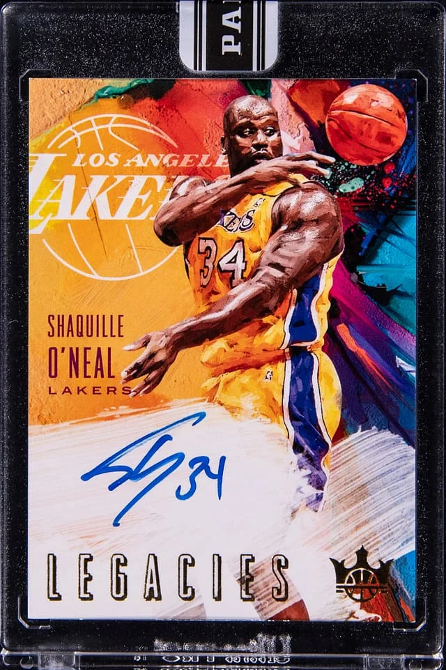 2018-19 Panini Court Kings Shaquille O'Neal Black Box 2022 Legacies Signature #LS-SON card image