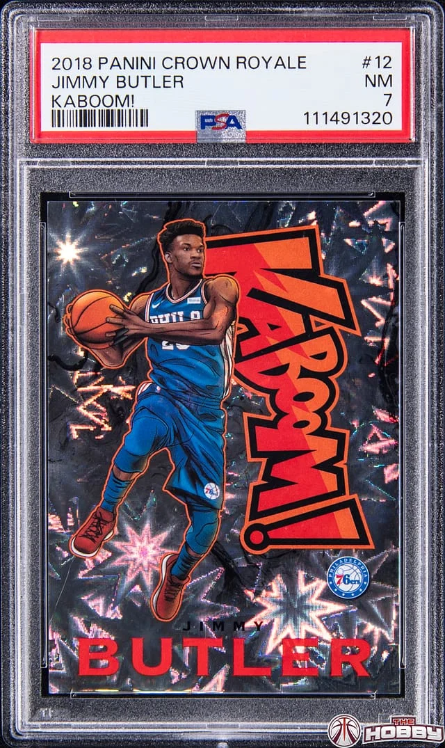 2018-19 Panini Crown Royale Jimmy Butler Kaboom! #12 card image