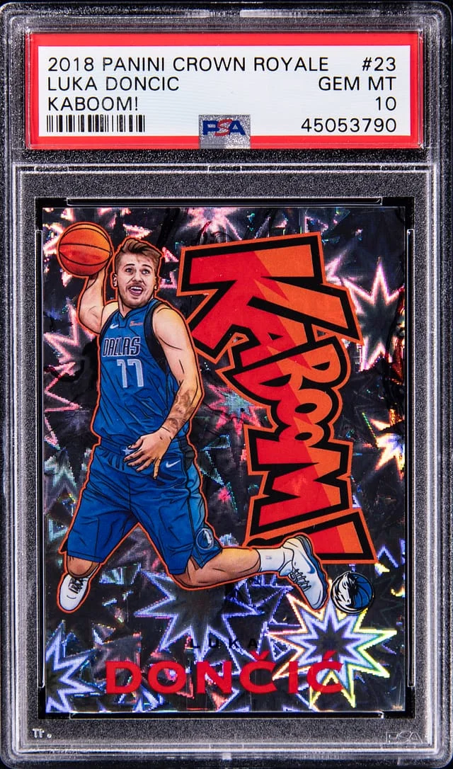 2018-19 Panini Crown Royale Luka Doncic Kaboom! #23 card image