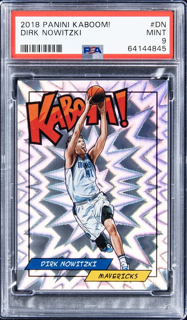 2018-19 Panini Dirk Nowitzki Kaboom #K-DN card image