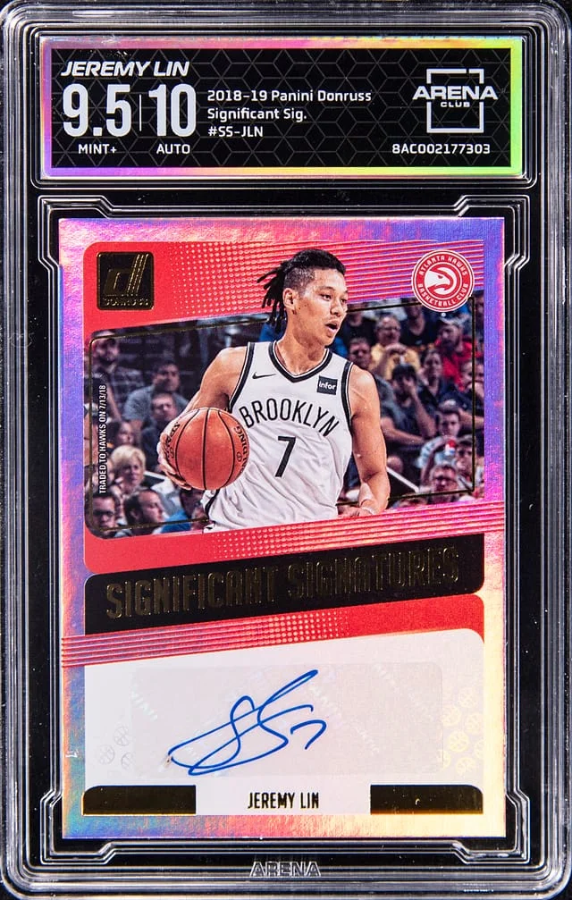 2018-19 Panini Donruss Jeremy Lin Significant Signatures #SS-JLN card image