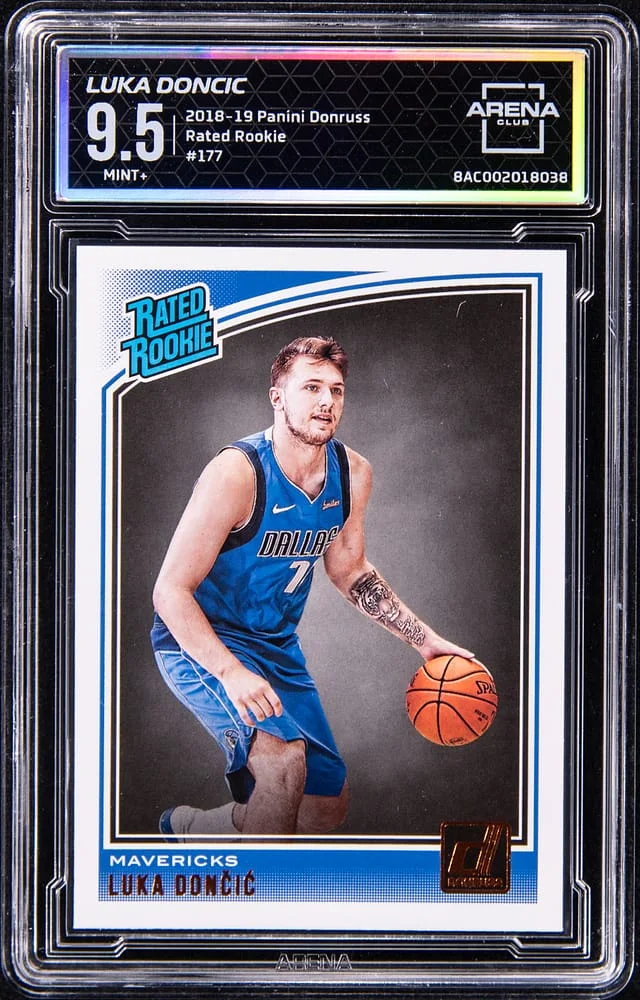 2018-19 Panini Donruss Luka Doncic - ACG MINT+ 9.5 Rated #177 card image