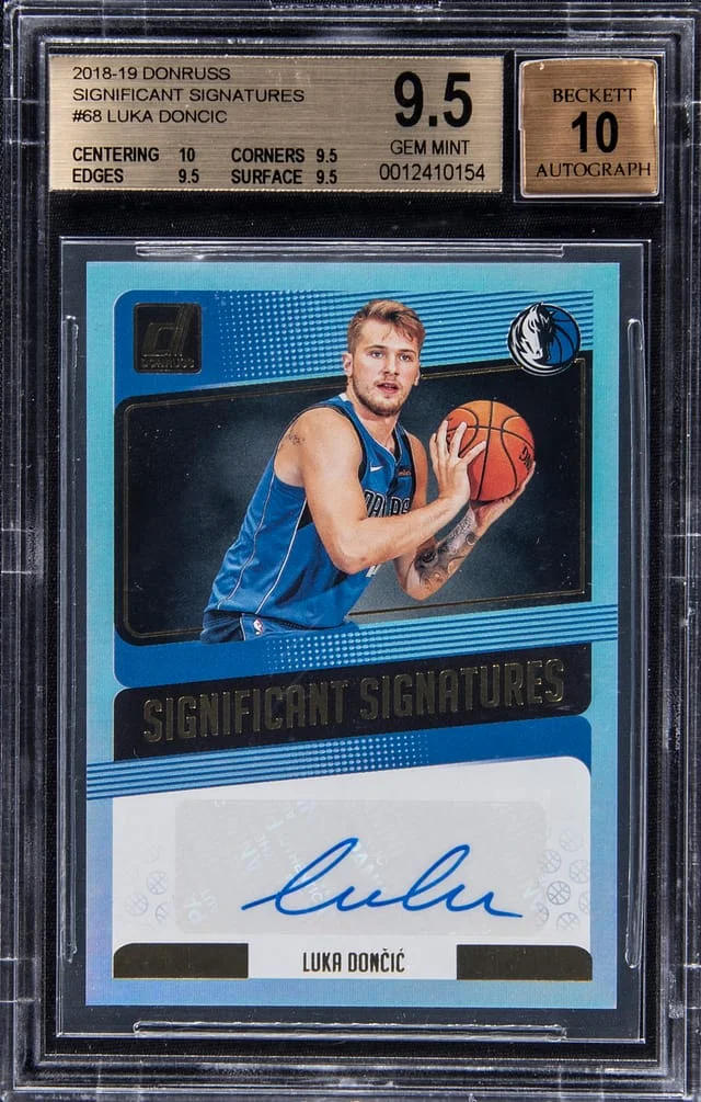 2018-19 Panini Donruss Luka Doncic Significant Signatures #SS-LDC card image
