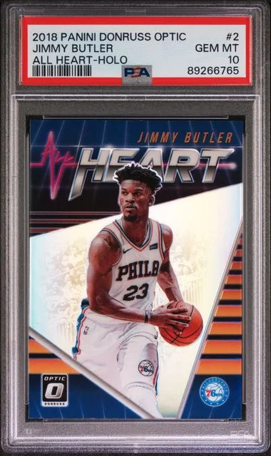 2018-19 Panini Donruss Optic Jimmy Butler All Heart Holo #2 card image