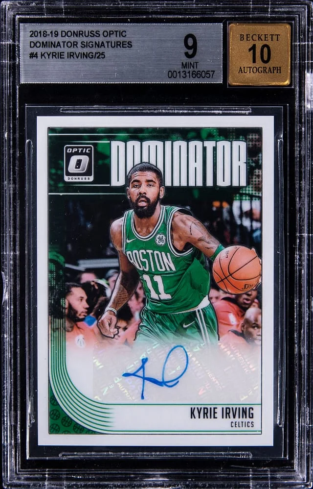 2018-19 Panini Donruss Optic Kyrie Irving Dominator Signatures #DS-KIV card image