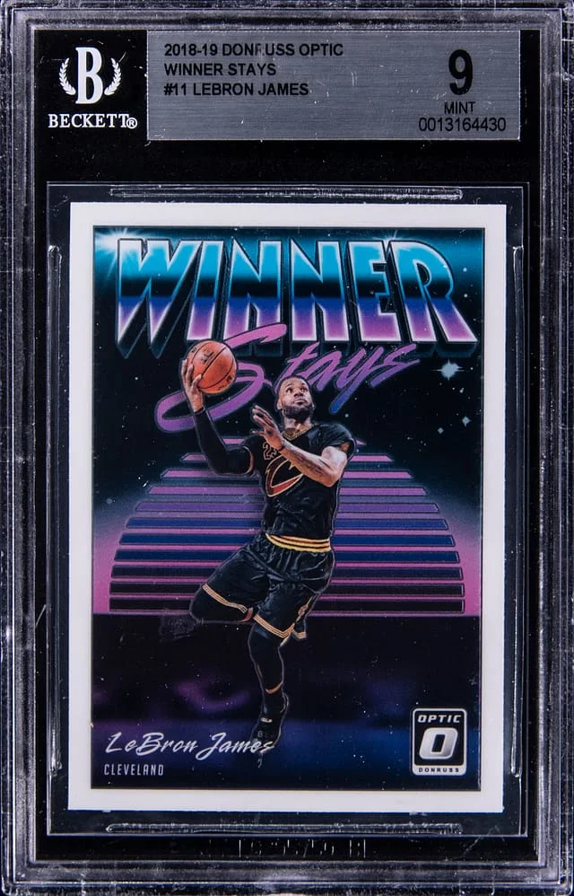 2018-19 Panini Donruss Optic Lebron James Lime Green #11 card image