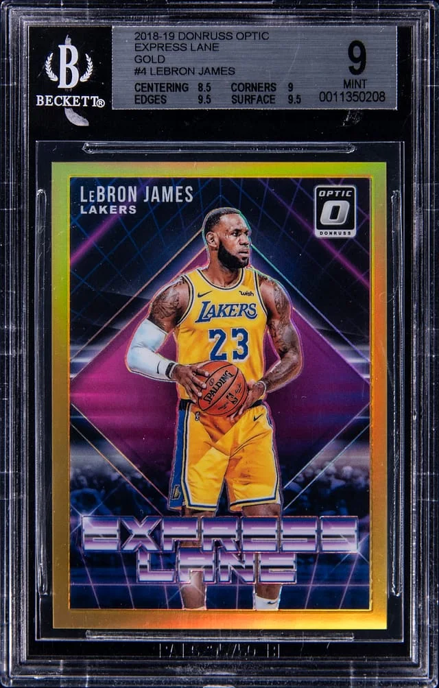 2018-19 Panini Donruss Optic LeBron James Express Lane #4 card image