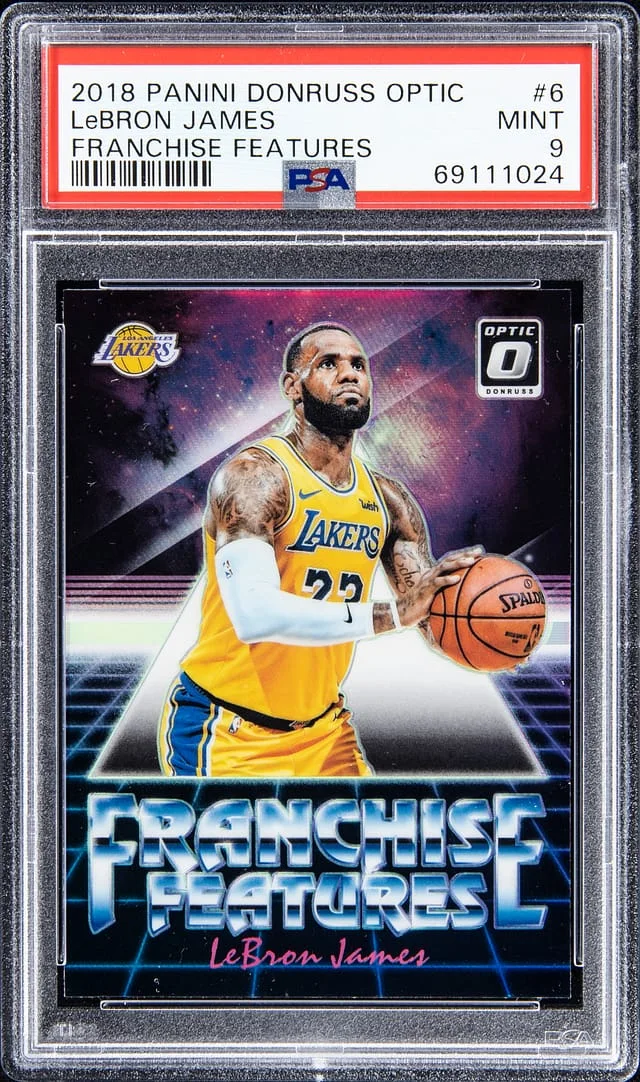2018-19 Panini Donruss Optic LeBron James Franchise Features #6 card image