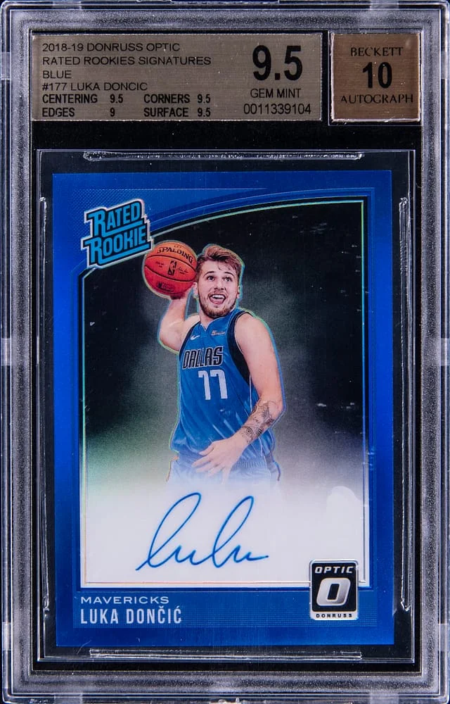 2018-19 Panini Donruss Optic Luka Doncic Rated #177 card image