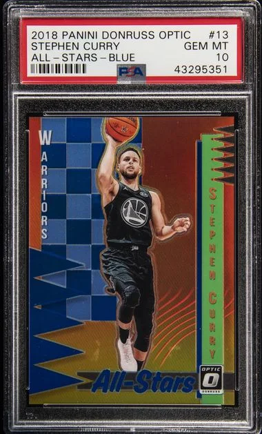 2018-19 Panini Donruss Optic Stephen Curry All-Stars Blue #13 card image