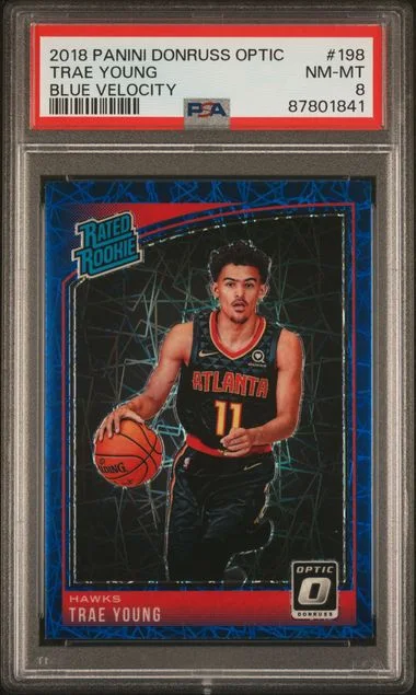 2018-19 Panini Donruss Optic Trae Young Orange #198 card image