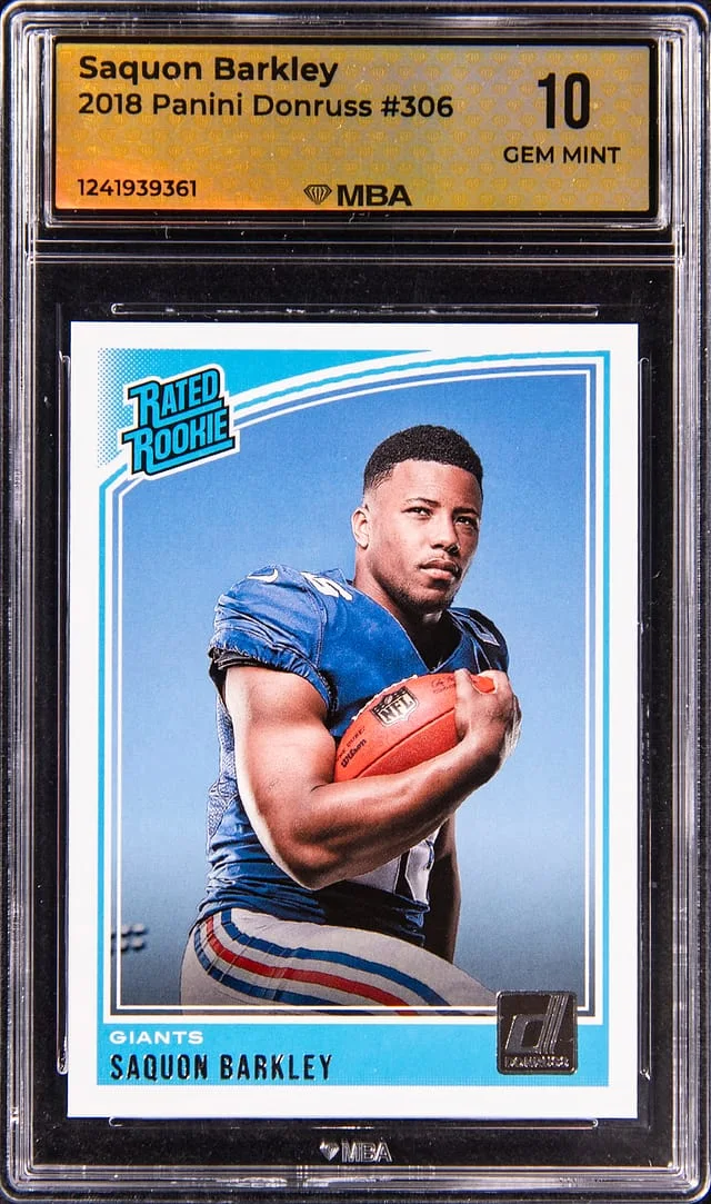 2018-19 Panini Donruss Rated Saquon Barkley #no-number card image