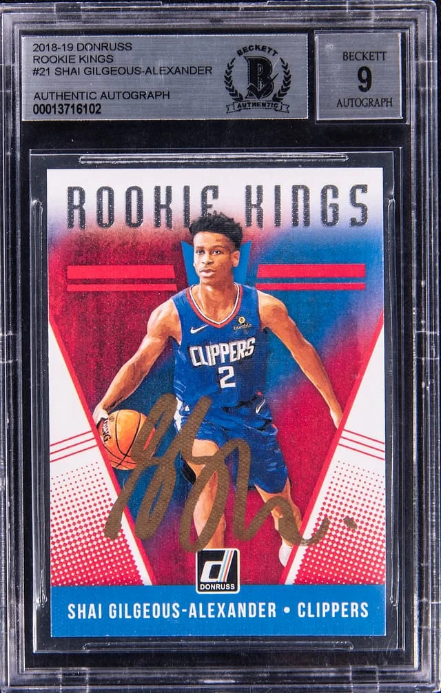 2018-19 Panini Donruss Shai Gilgoeus Alexander Kings #21 card image