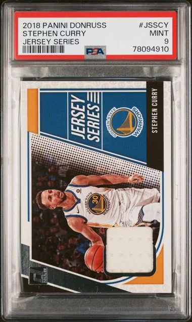 2018-19 Panini Donruss Stephen Curry Jersey Series #JSS-CY card image