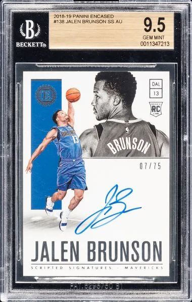 2018-19 Panini Encased Jalen Brunson Scripted Signatures #138 card image