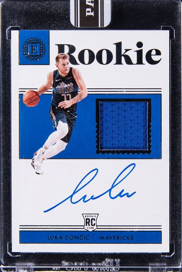 2018-19 Panini Encased Luka Doncic Black Box 2024 #215 card image