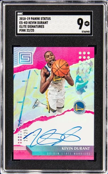 2018-19 Panini Es-Kd Kevin Durant Status Elite Signatures - Pink #22/25 card image