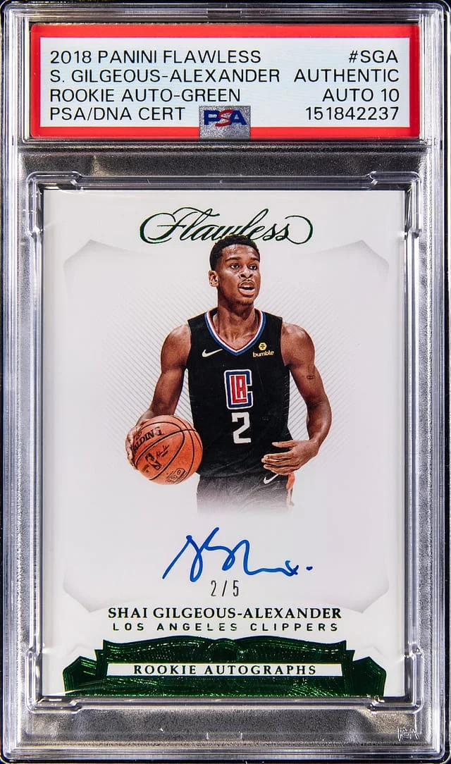2018-19 Panini Flawless Autographs Green #RA #no-number card image