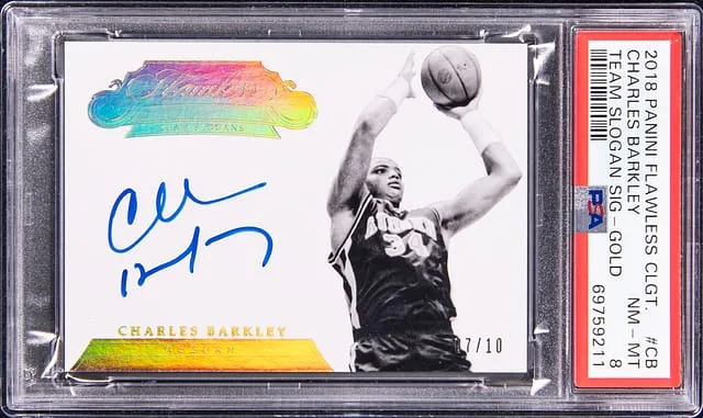 2018-19 Panini Flawless Charles Barkley Collegiate Team Slogan Signatures Gold #TSS-CB card image