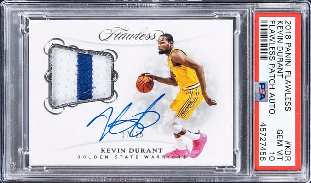 2018-19 Panini Flawless Kevin Durant Patch Autograph #PA-KDR card image
