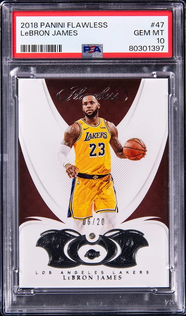 2018-19 Panini Flawless LeBron James Diamond Gems Double #47 card image