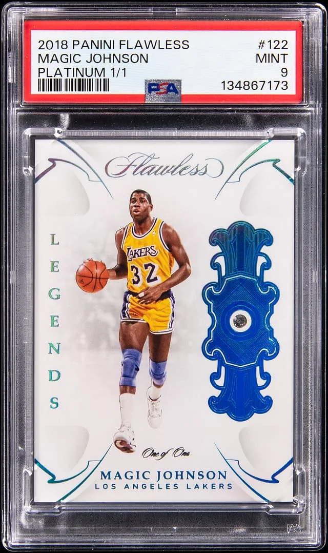 2018-19 Panini Flawless Magic Johnson Platinum #122 card image