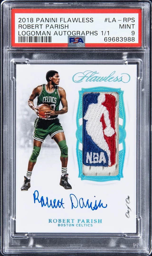 2018-19 Panini Flawless Robert Parrish Logoman Autograph #LA-RPS card image