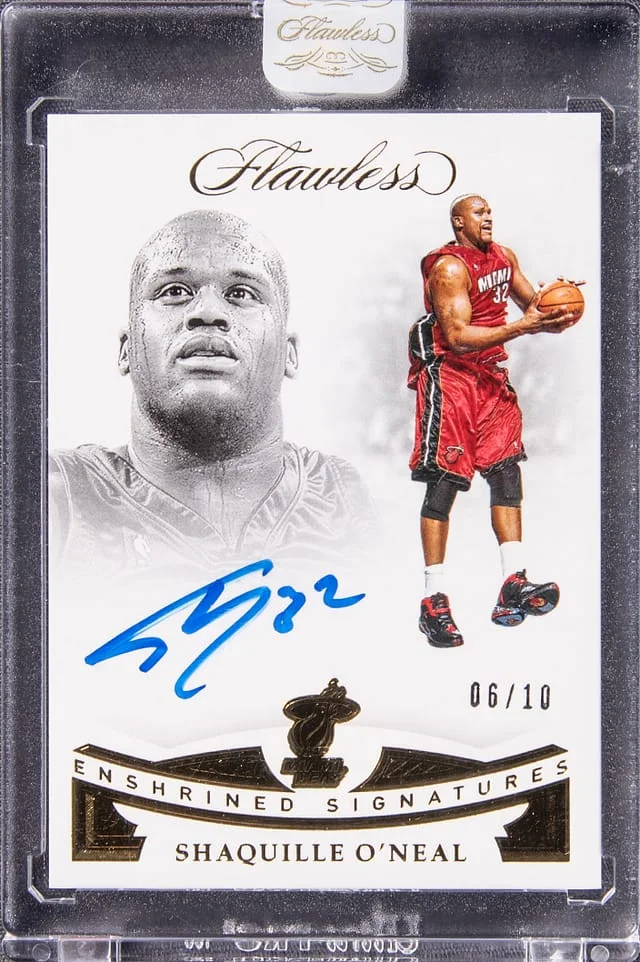 2018-19 Panini Flawless Shaquille O'Neal Enshrined Signatures #ES-SON card image