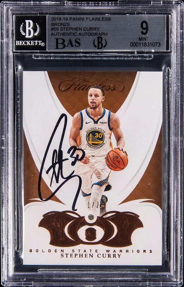 2018-19 Panini Flawless Stephen Curry Bronze #55 card image