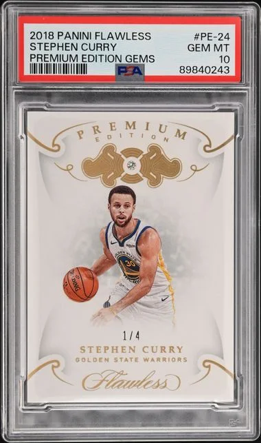 2018-19 Panini Flawless Stephen Curry Premium Edition Gems #PE-24 card image
