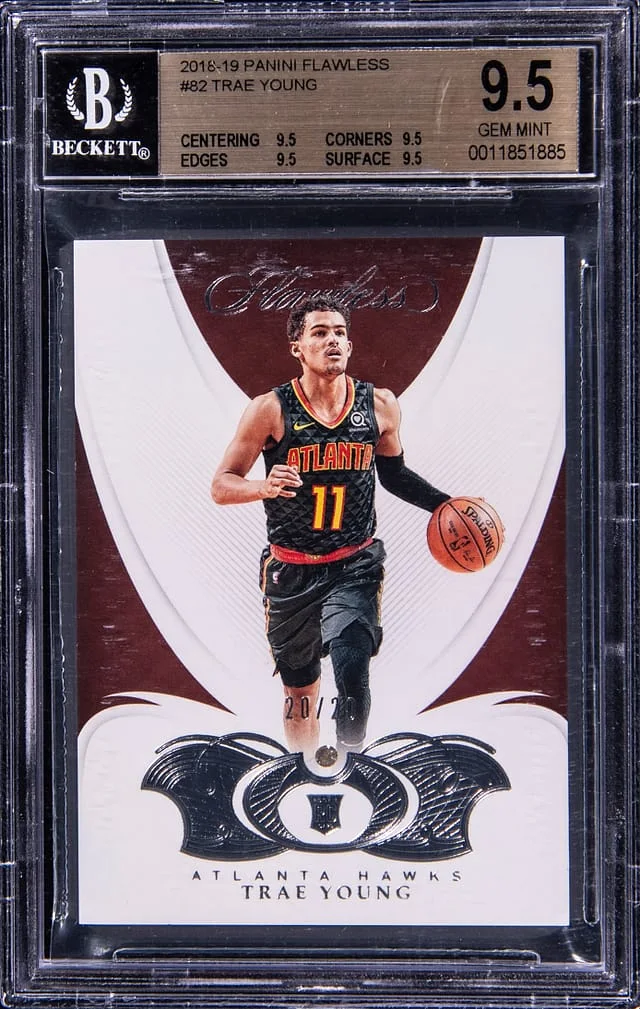 2018-19 Panini Flawless Trae Young #82 card image
