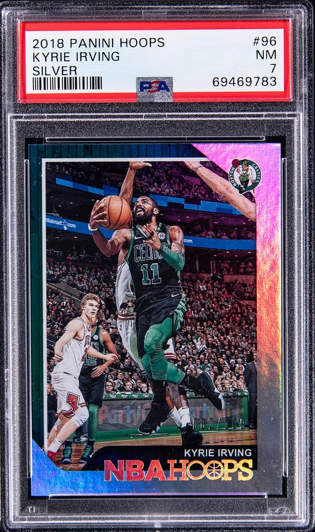 2018-19 Panini Hoops Kyrie Irving Silver #96 card image