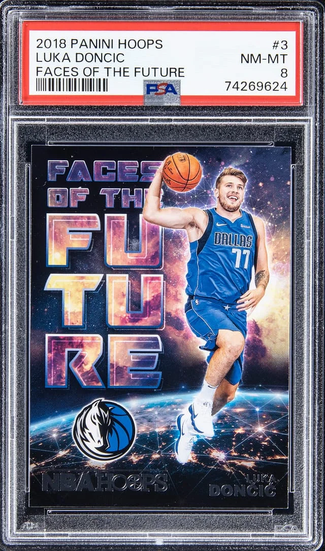 2018-19 Panini Hoops Luka Doncic Faces Of The Future #3 card image
