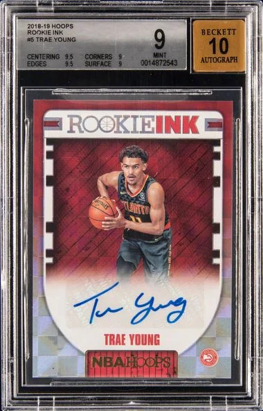 2018-19 Panini Hoops Trae Young Ink #RI-TY card image
