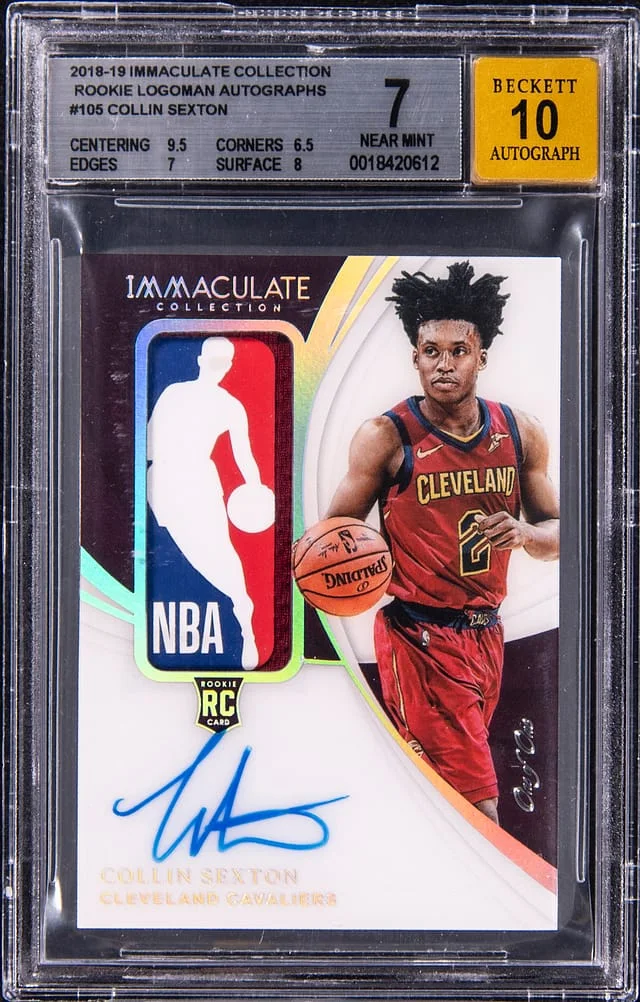2018-19 Panini Immaculate Collection Collin Sexton Logoman Autographs #105 card image