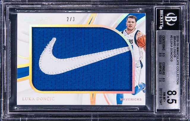 2018-19 Panini Immaculate Collection Luka Doncic Brand Logos #BL-LDC card image