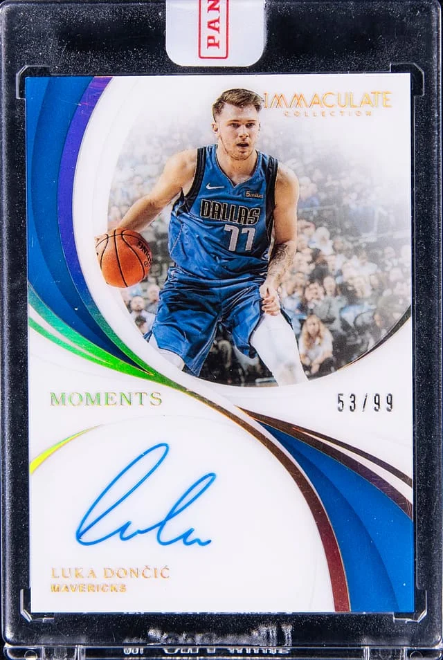 2018-19 Panini Immaculate Collection Luka Doncic Moments Autograph #IM-LDC3 card image
