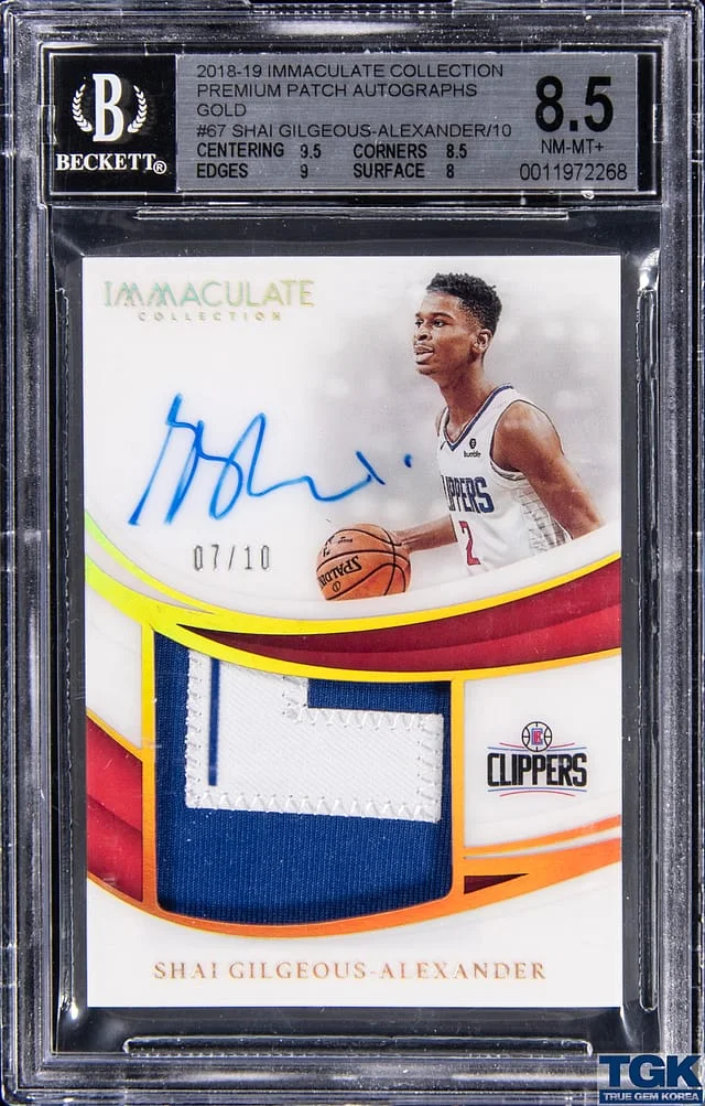 2018-19 Panini Immaculate Collection Premium Patch Autographs Gold #PP #no-number card image