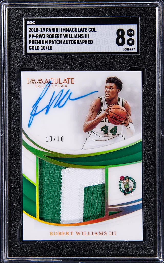 2018-19 Panini Immaculate Collection Robert Williams III Premium Patch Autograph #PP-RW3 card image