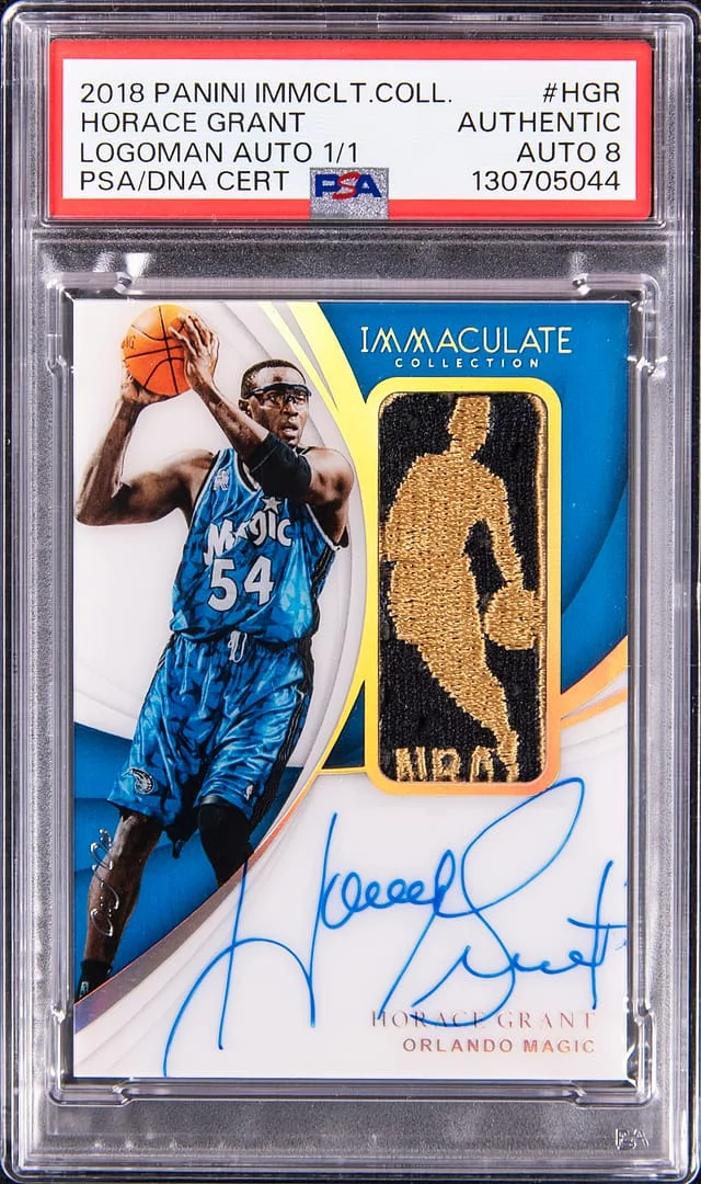 2018-19 Panini Immaculate Horace Grant Logoman Autographs #LA-HGR card image
